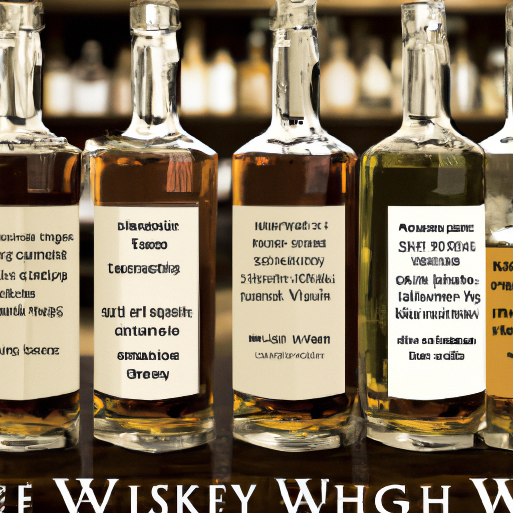 What are the main types of whiskey and how do they differ?